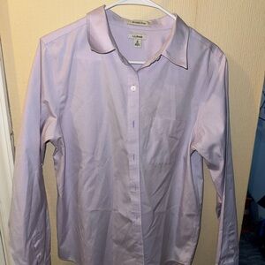 L.L. Bean Light Purple Wrinkle-Free Shirt